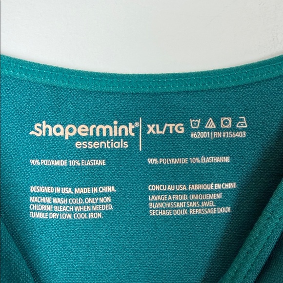 Shapermint Teal Camisole Top Size XL - Picture 2 of 5